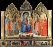 Fra Angelico Virgin and child Enthroned with Four Saints Spain oil painting artist